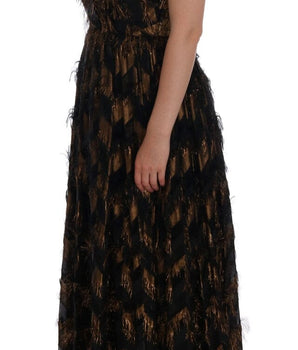 Dolce & Gabbana Elegant A-Line Full Length Sleeveless Dress Dolce & Gabbana 