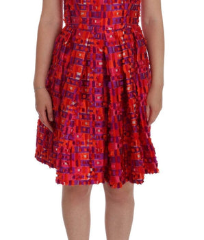 Dolce & Gabbana Elegant Pink A-Line Sleeveless Dress Dolce & Gabbana 