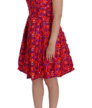 Dolce & Gabbana Elegant Pink A-Line Sleeveless Dress Dolce & Gabbana 