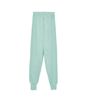 Hinnominate Green Wool Blend Women's Trousers