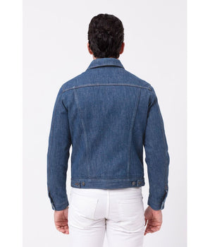 Don The Fuller Blue Cotton Men Jacket