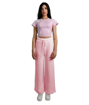 Hinnominate Pink Cotton Women Palazzo Pants