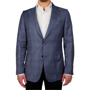 Made in Italy Blue Wool Vergine Blazer