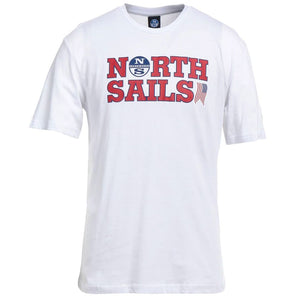 Camiseta elegante de algodón blanca con logo de North Sails