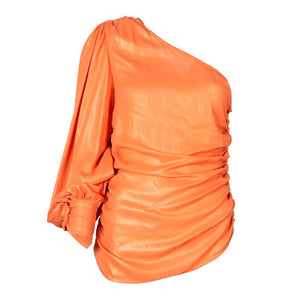 PINKO Orange Polyester Tops &amp; T-Shirt