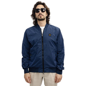 Chaqueta bomber azul informal elevada de Refrigiwear