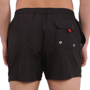 Boxers de natación con cordón negro Sleek de La Martina