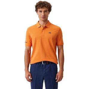 Polo elegante de algodón naranja La Martina para el caballero icónico