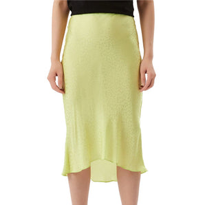 Patrizia Pepe Elegante Falda Midi Verde Lunares