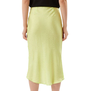 Patrizia Pepe Elegante Falda Midi Verde Lunares