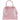 Baldinini Trend Elegant Pink Python-Print Calfskin Handbag