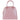 Baldinini Trend Elegant Pink Python-Print Calfskin Handbag