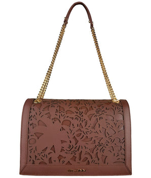 Baldinini Trend Brown Calfskin Shoulder Bag