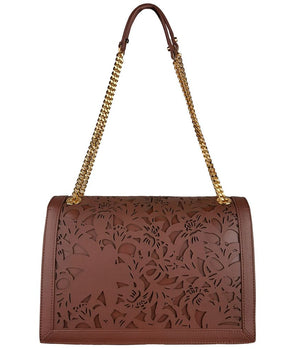 Baldinini Trend Brown Calfskin Shoulder Bag