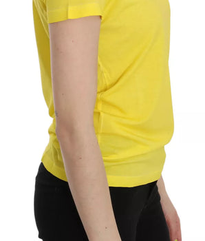 Dsquared² Yellow Round Neck Short Sleeve Shirt Top Blouse