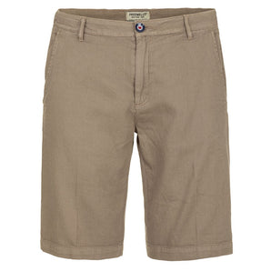 Fred Mello Summertime Sophistication Beige Cotton Shorts