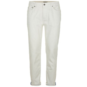 Fred Mello Elegant White Denim Trousers for Men