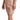 Minivestido tubo de cuero con hombros descubiertos en beige de Dsquared²