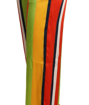 Dsquared² Multicolor Striped Mid-Waist Straight Pants