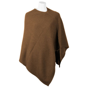 Emilio Romanelli Poncho elegante de cachemira con cuello en V