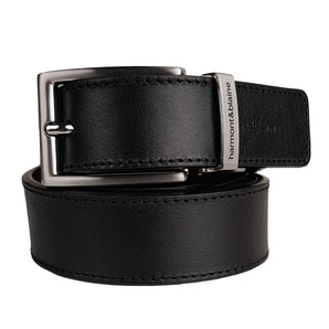 Harmont &amp; Blaine Reversible Black Calfskin Leather Belt