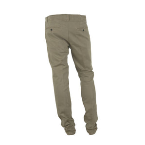 Pantalones de invierno elegantes en mezcla de algodón beige Made in Italy