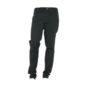 Pantalón elegante de algodón negro de verano Made in Italy