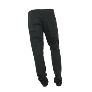 Pantalón elegante de algodón negro de verano Made in Italy