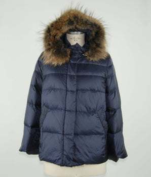 Emilio Romanelli Blue Polyamide Women Jacket