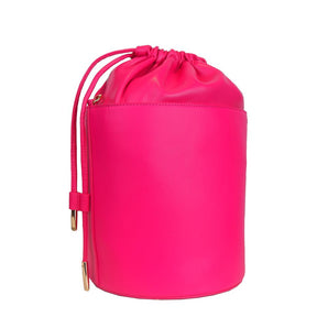 Bolso bombonera Ungaro Elegance de piel fucsia