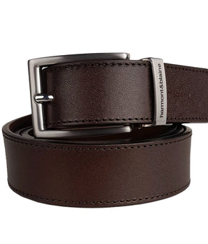 Harmont &amp; Blaine Reversible Calfskin Leather Belt - Dual Style Luxury