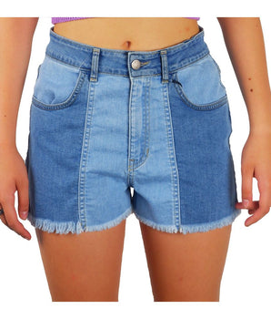 Comme Des Fuckdown Chic Raw Hem Denim Shorts