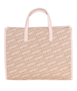 Plein Sport Pink Polyamide Tote Bag