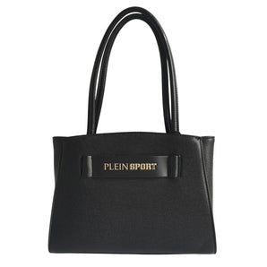 Plein Sport Sleek bolso tote negro de tres compartimentos