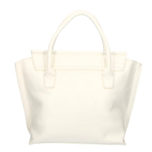 Plein Sport Elegante Bolso Blanco Con Cierre Magnético