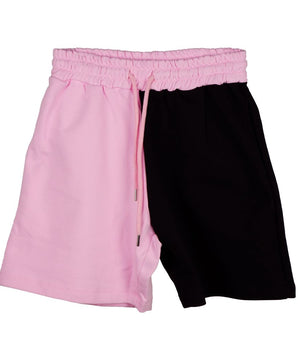 Comme Des Fuckdown Chic Two-Tone Graphic Shorts