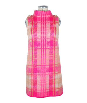 Women's Elisabetta Franchi Fuchsia Marabou Dress