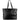 Plein Sport Chic Black Eco-Leather Shopper Tote Plein Sport 