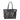 Plein Sport Sleek Black Designer Shopping Bag with Logo Print Plein Sport 