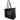 Plein Sport Chic Black Eco-Leather Shopper Tote Plein Sport 