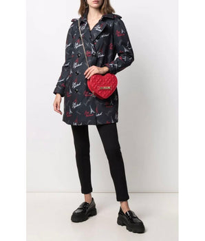 Love Moschino Abrigo Mujer Poliéster Negro
