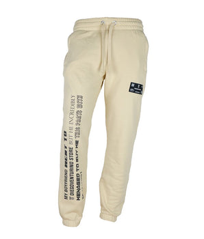 Diego Venturino Elegante Pantalón Chándal De Algodón Beige