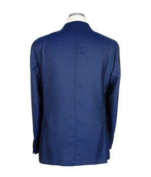 Emilio Romanelli Blue Wool Men's Blazer
