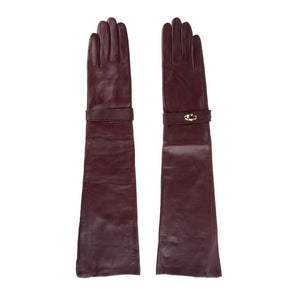 Guantes elegantes de piel de cordero en rosa radiante Cavalli Class