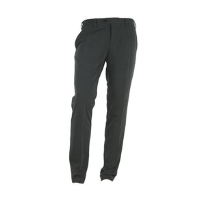 Made in Italy Elegante pantalón italiano gris para hombre