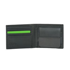 La Martina Black Calfskin Men Wallet La Martina 