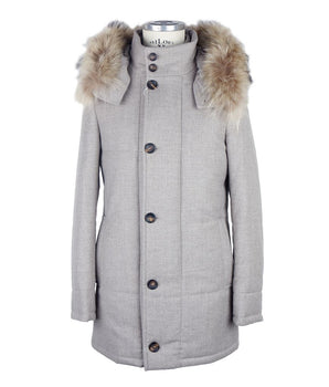 Made in Italy Gray Wool Men Jacket