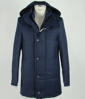 Made in Italy Blue Wool Men's Jacket