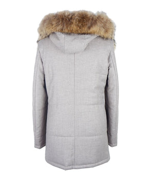 Made in Italy Gray Wool Men Jacket