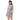 Love Moschino Chic Gray Cotton Blend Dress with Logo Detail